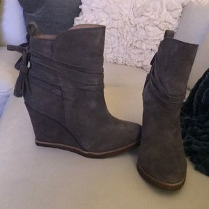 Splendid grey, wedge heels